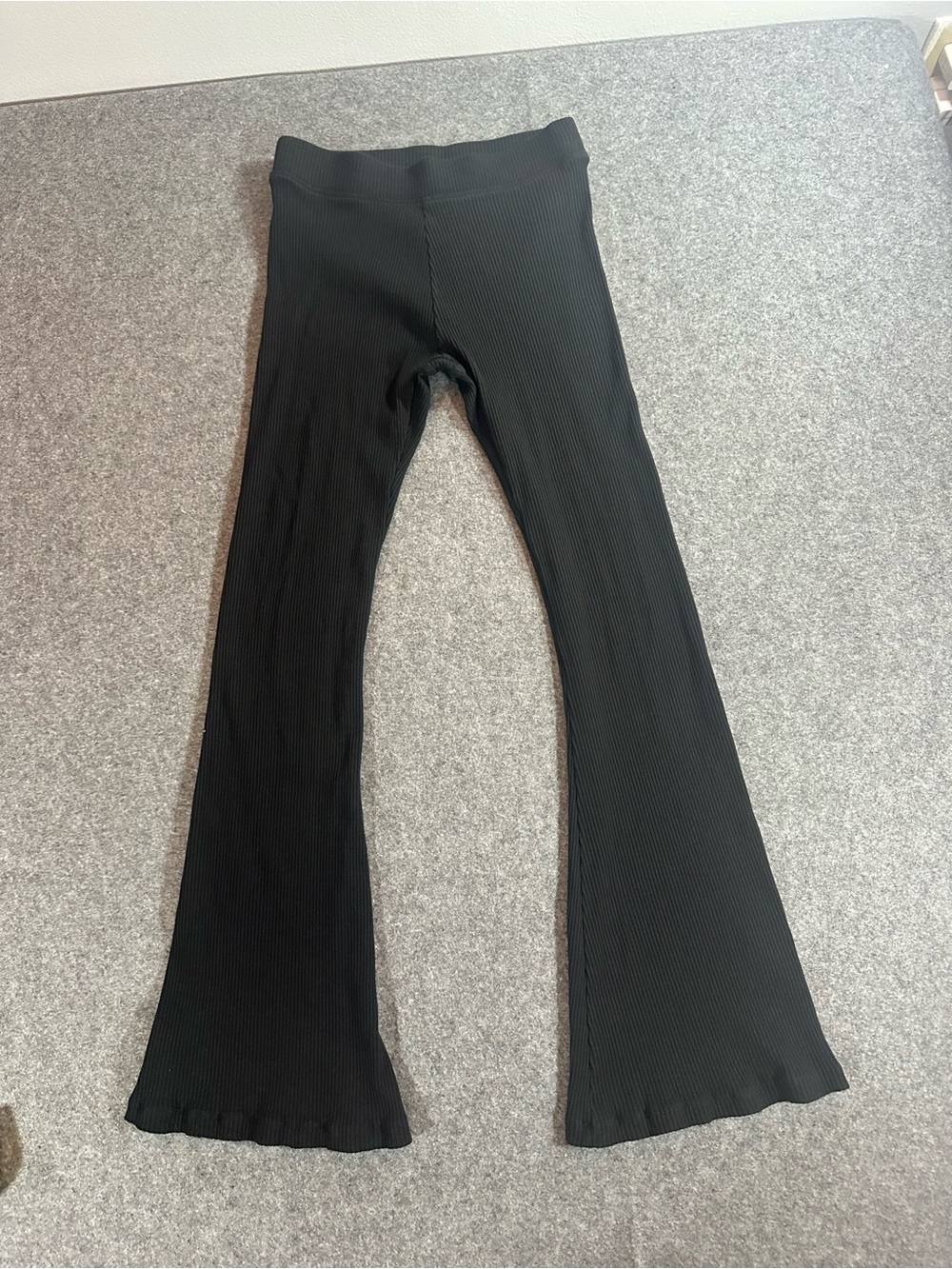 PINK Victoria's Secret Black Ribbed Pants